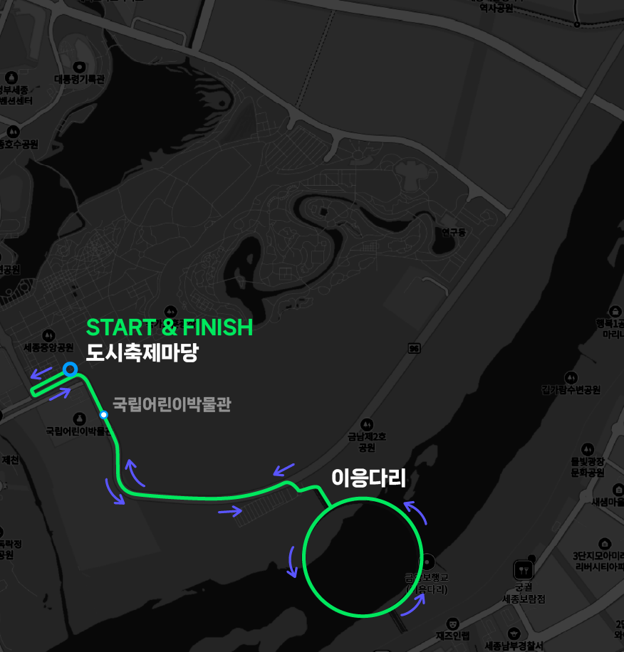5km 코스 지도